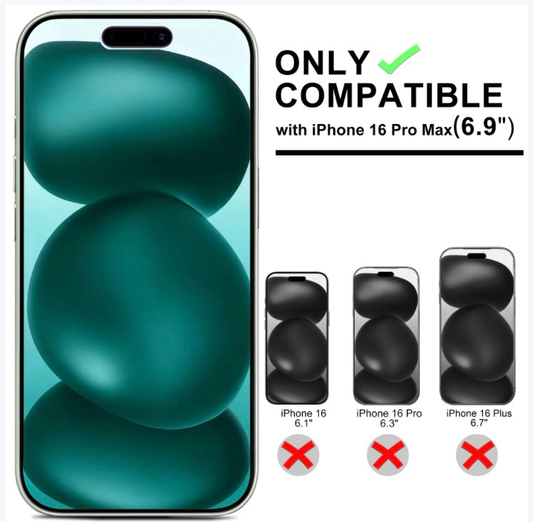 ECOVERA iPhone 16 Full Series Screen & Camera Lens Protector Set (3-Pack,Tempered Glass)