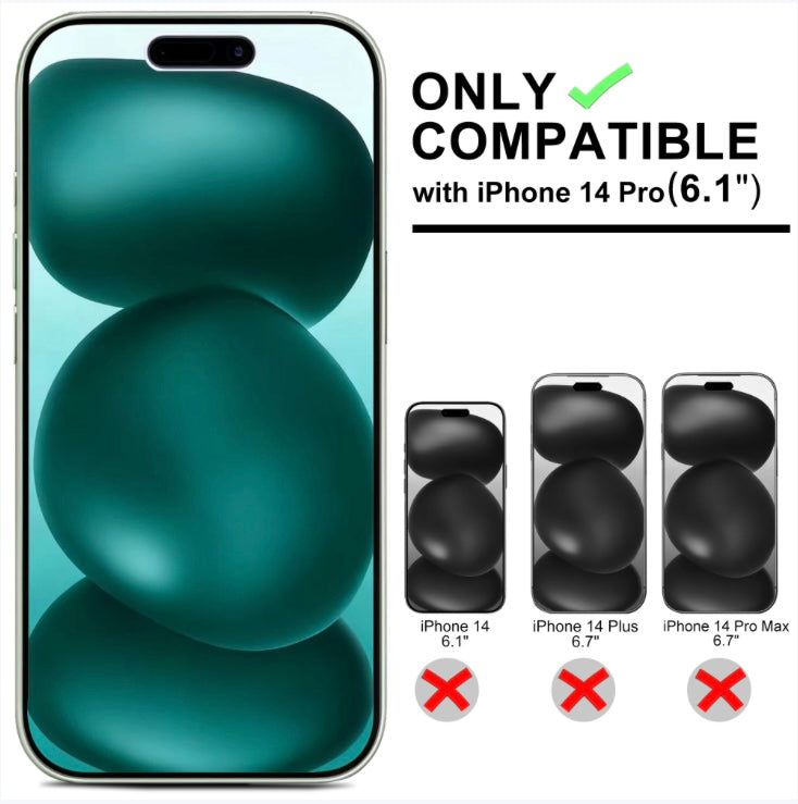 ECOVERA iPhone 14 Full Series Screen & Camera Lens Protector Set (3-Pack,Tempered Glass)