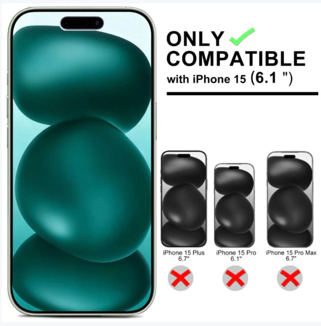 Smartphone with compatibility text and icons for different iPhone models.
