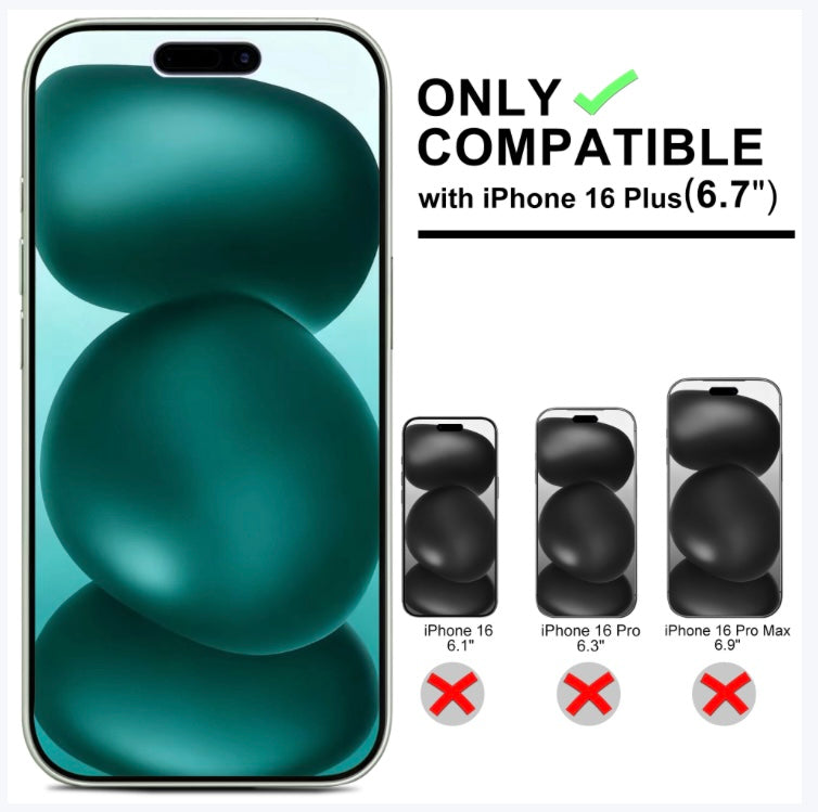 ECOVERA iPhone 16 Full Series Screen & Camera Lens Protector Set (3-Pack,Tempered Glass)