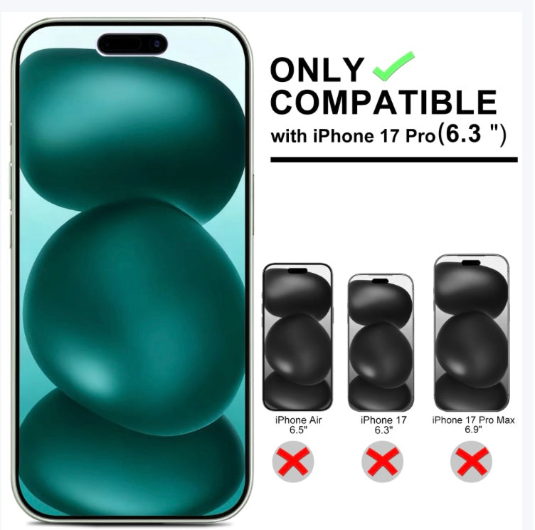 ECOVERA iPhone 17 Full Series Screen & Camera Lens Protector Set (3-Pack,Tempered Glass)