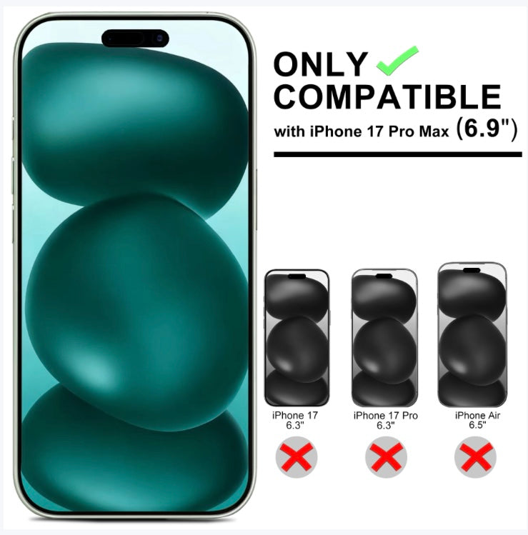 ECOVERA iPhone 17 Full Series Screen & Camera Lens Protector Set (3-Pack,Tempered Glass)